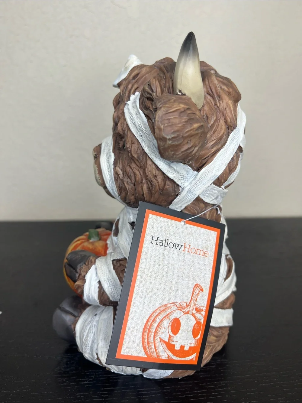 NEW HallowHome Halloween Highland Cow Mummy Decor